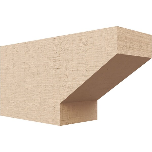 Ekena Millwork 4in. W x 6in. H x 12in. L Clemmons Woodgrain TimberThane Rafter Tail, Primed Tan RFTUR04X06X12CLERCPR - main